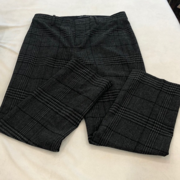 Zara Pants - Zara wool blend plaid straight high work #49C